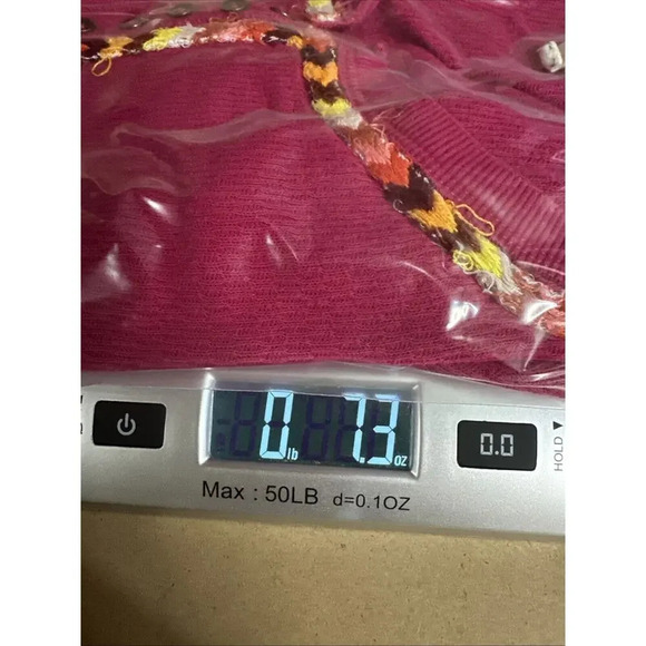 Free People Womens Sz S Embroidered Thermal Henley Top Waffle Knit Top Rainbow - Picture 12 of 12